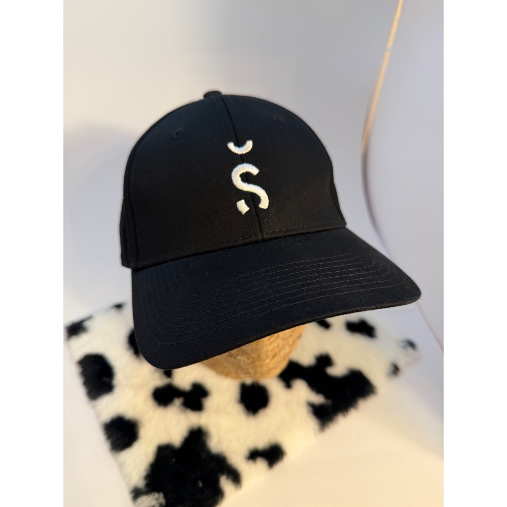 Saint Mxxxxxx Black Embroidered Logo Baseball Cap Mens Adjustable Strap Hat